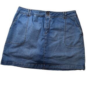 St John's Bay Denim Skort Womens Size 20W blue